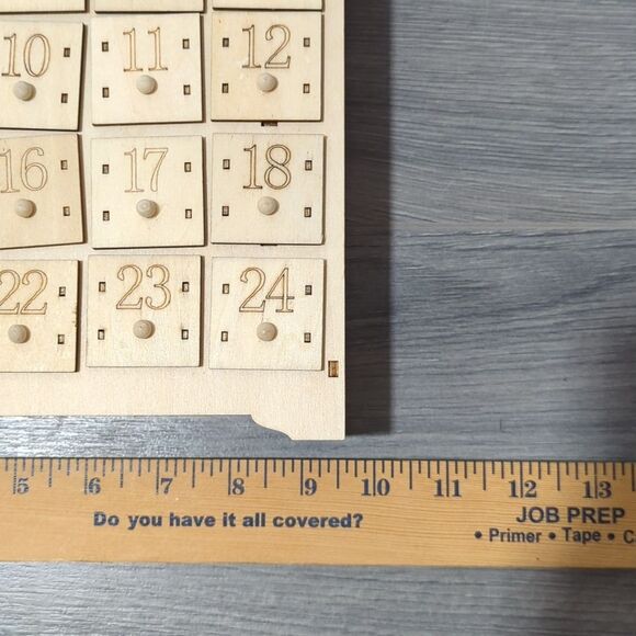 Wooden Nativity Advent Calendar Christmas Countdown - Picture 4 of 5